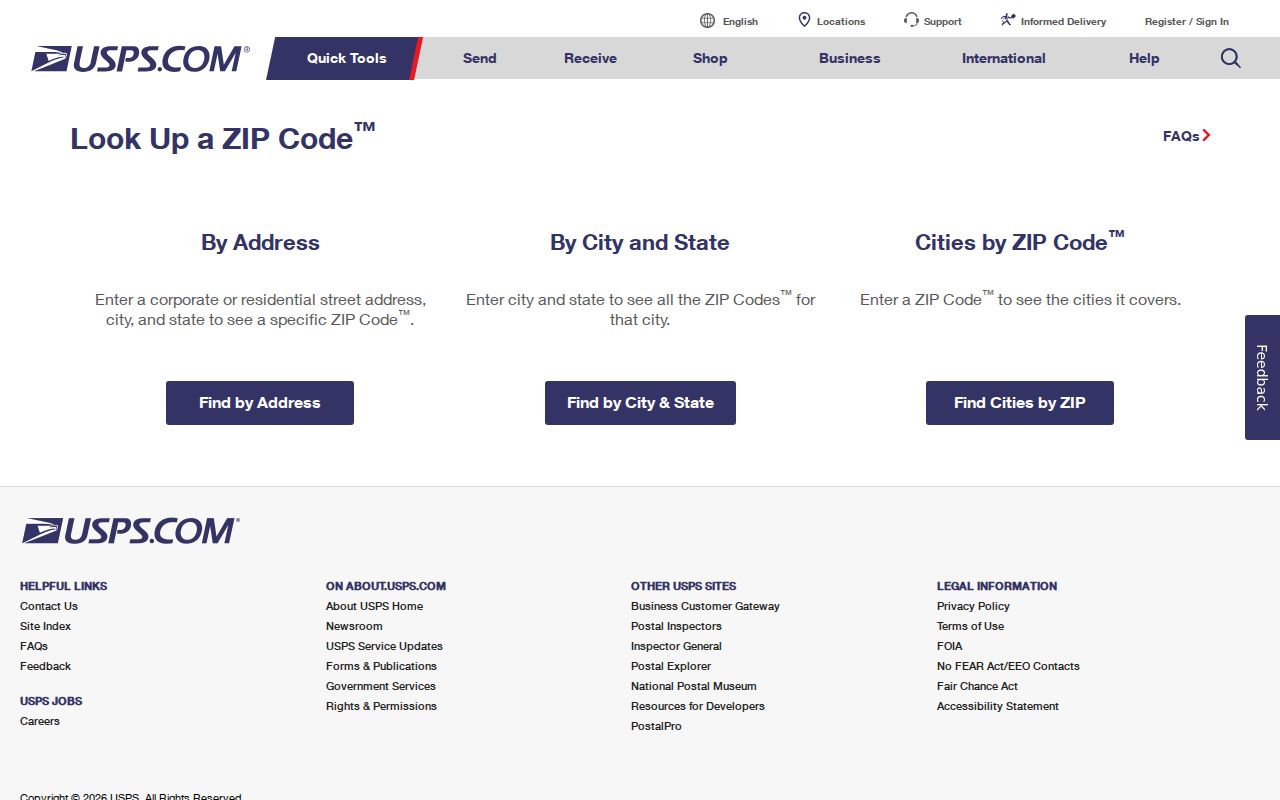 USPS ZIP Code Lookup used to verify Lewiston addresses